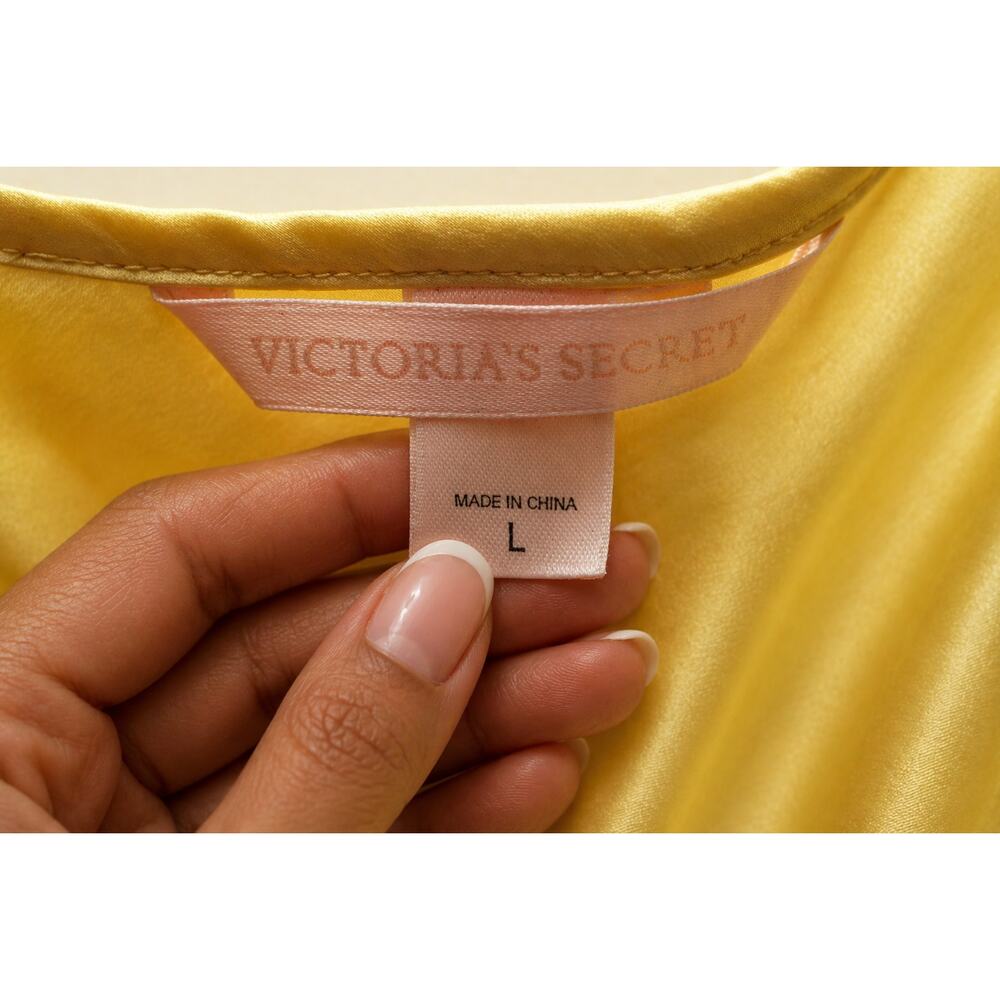 Victoria’s Secret 100% Silk Slip Dress – Light Green – Size Large - Picture 2 of 5